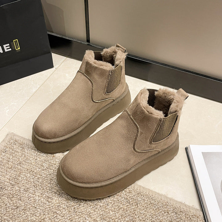 Bottines d'hiver pour femmes avec doublure polaire - Maivelle