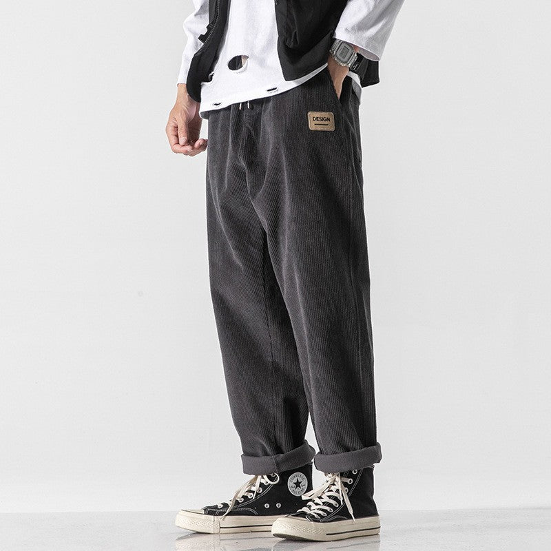 Pantalon effet velours côtelé doux pour homme - Edrion