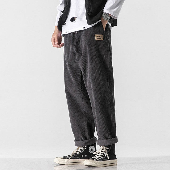 Pantalon effet velours côtelé doux pour homme - Edrion