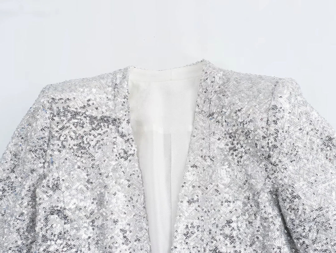 Blazer à paillettes pour femmes - Arvein