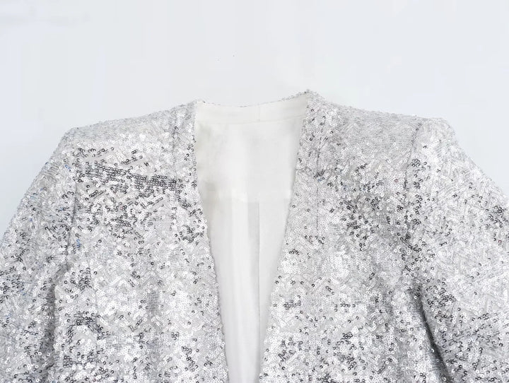 Blazer à paillettes pour femmes - Arvein