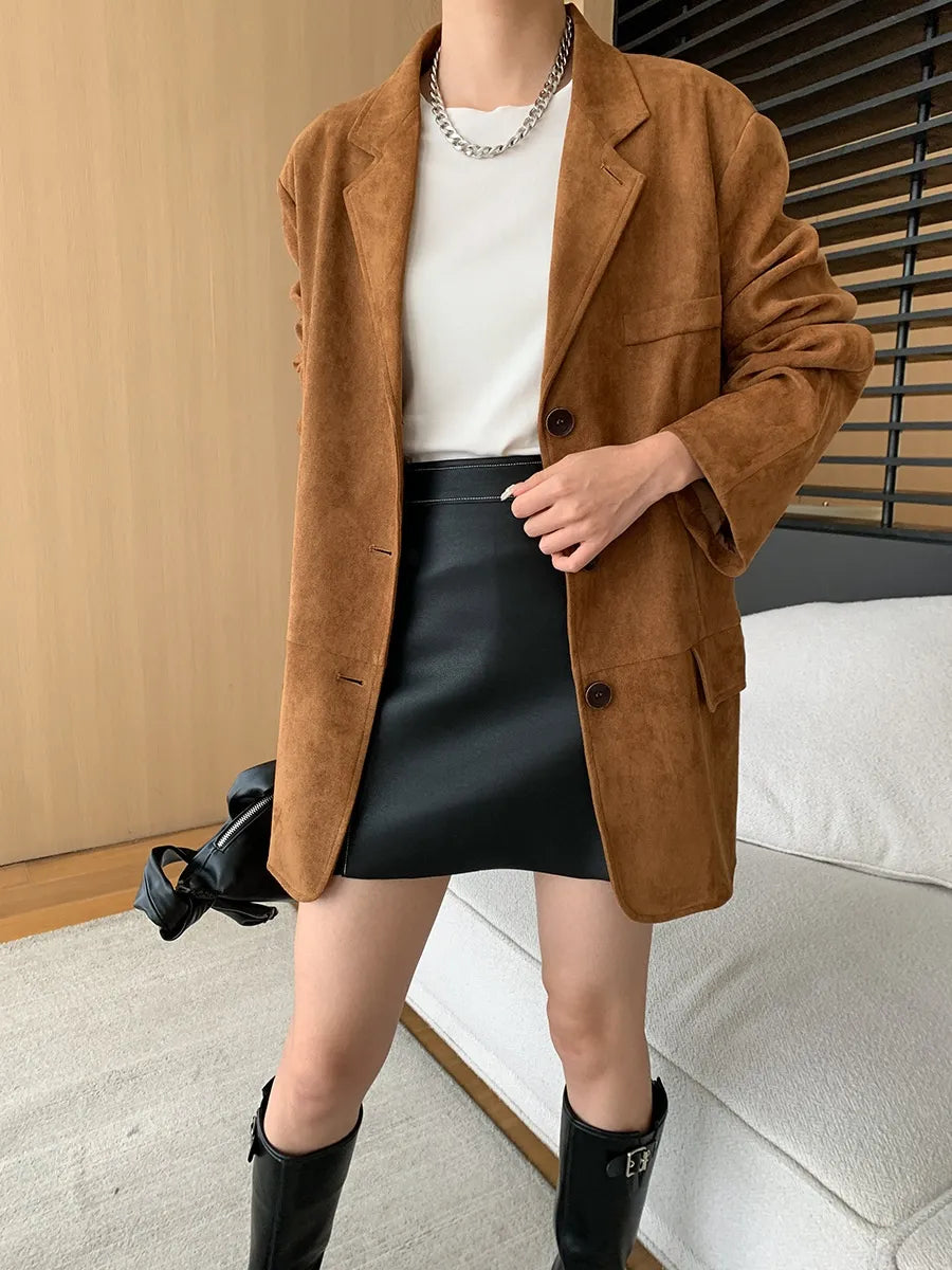Veste de costume ample de style vintage haut de gamme - Yena