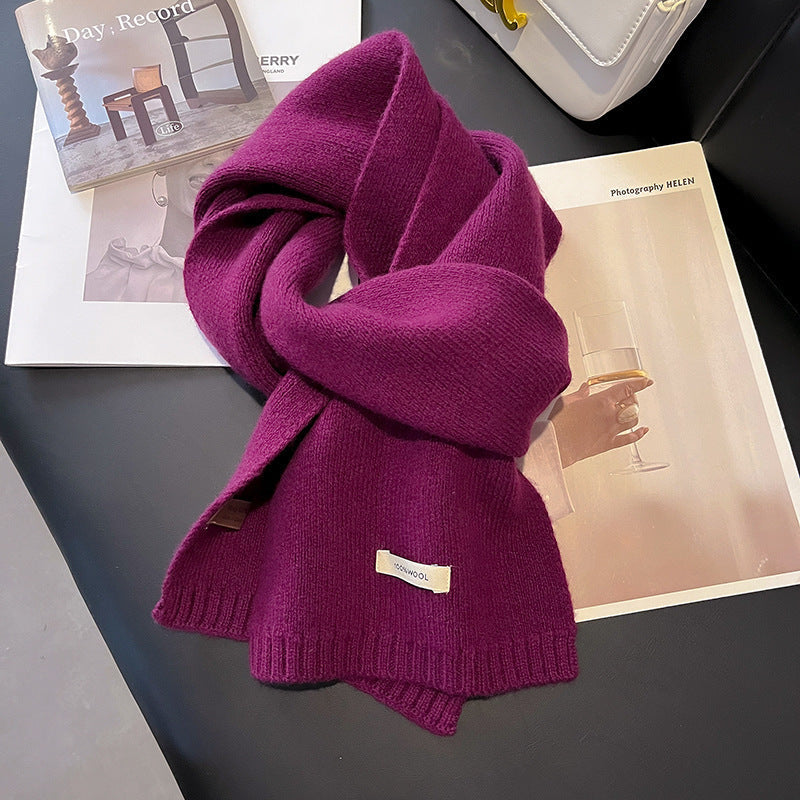 Echarpe tricotée pour femme en laine naturelle - Ingrid