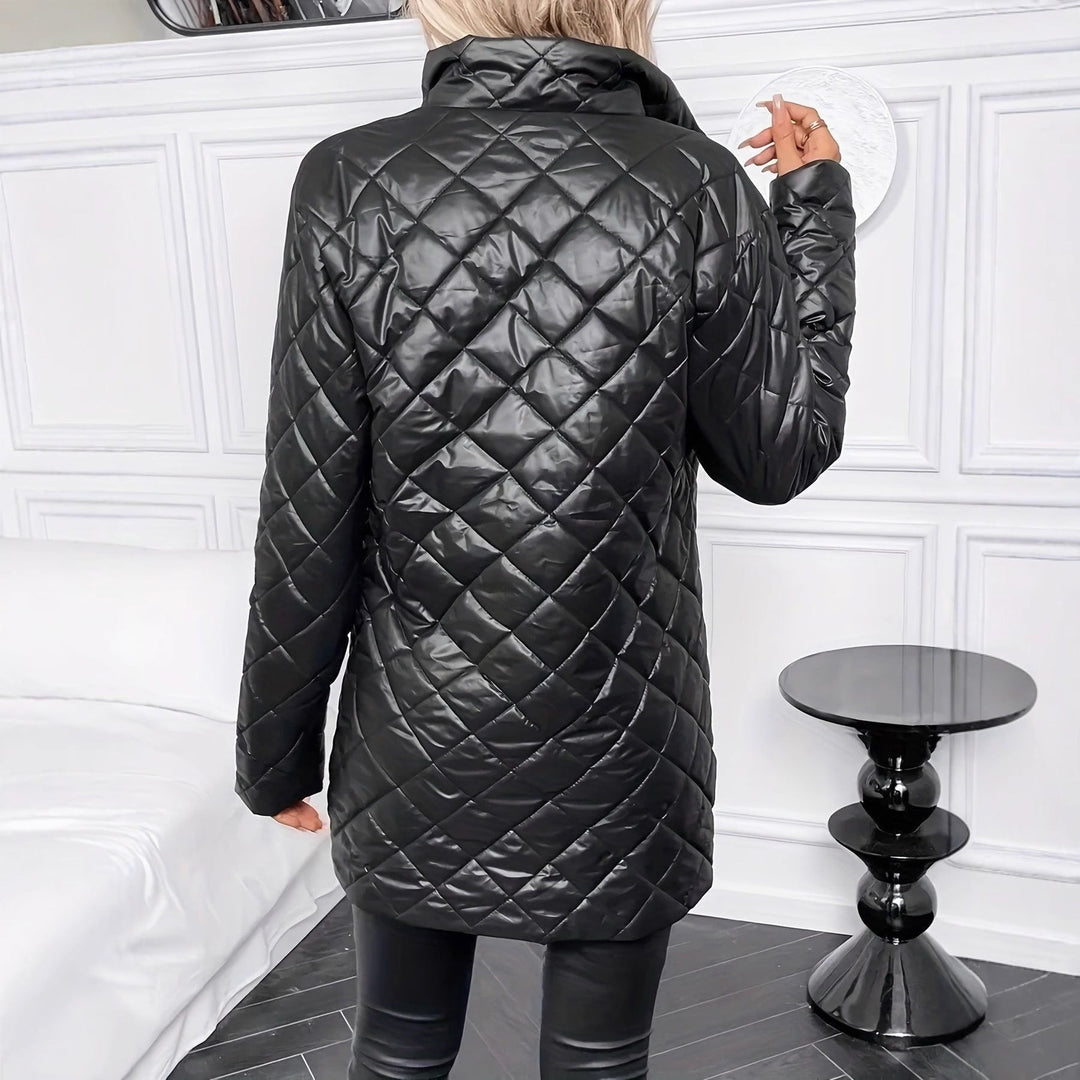 Manteau matelassé à effet de fourrure pour femme - Simone
