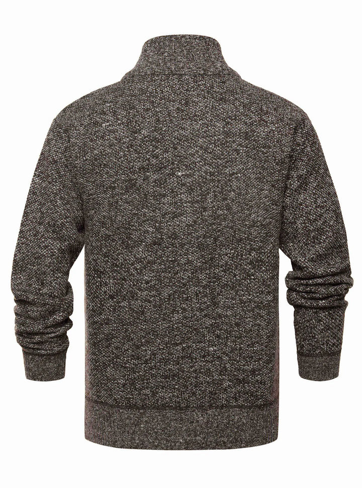 Veste en maille à fermeture éclair et col montant - Joshua