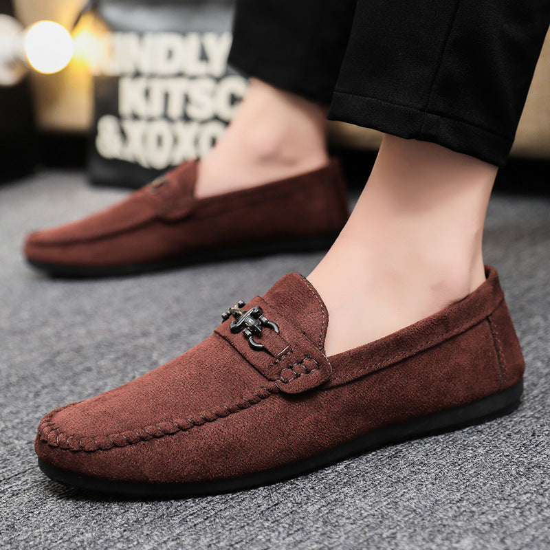 Mocassins formels en daim pour hommes - Johan