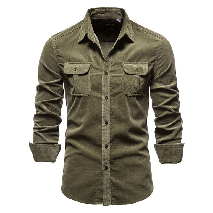 Chemise homme à manches longues et poches avant - Kelven