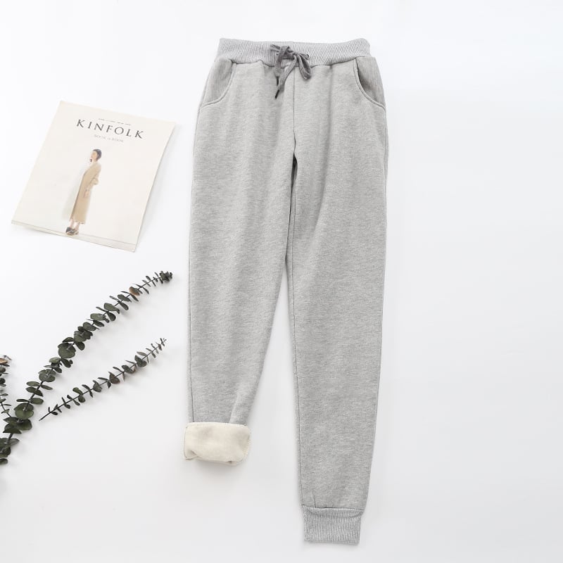 Pantalon femme avec effet velours à l'intérieur - Lureta