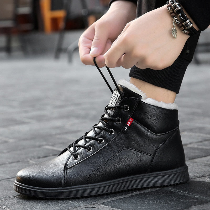 Bottes intérieures chaudes en laine polaire pour hommes - Renlor