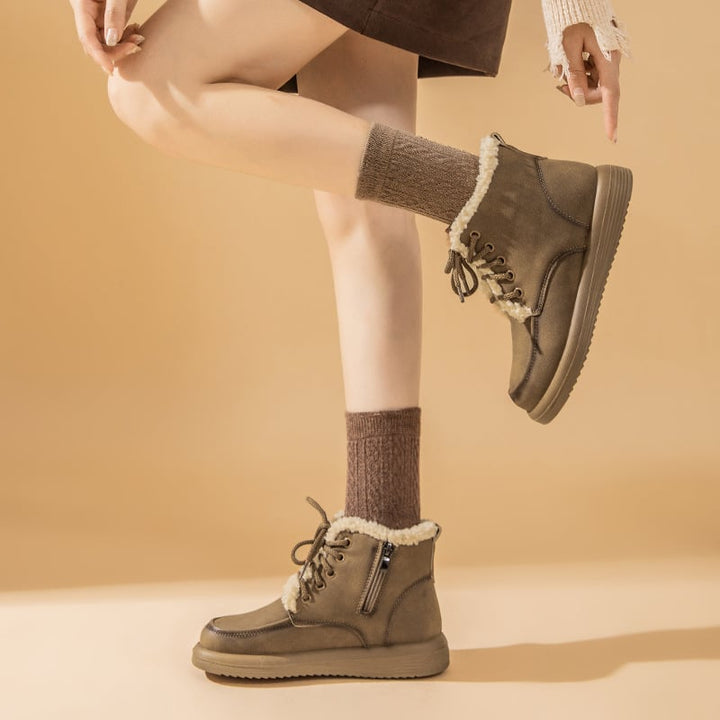 Bottines d'hiver pour femmes avec doublure en laine polaire - Avenna