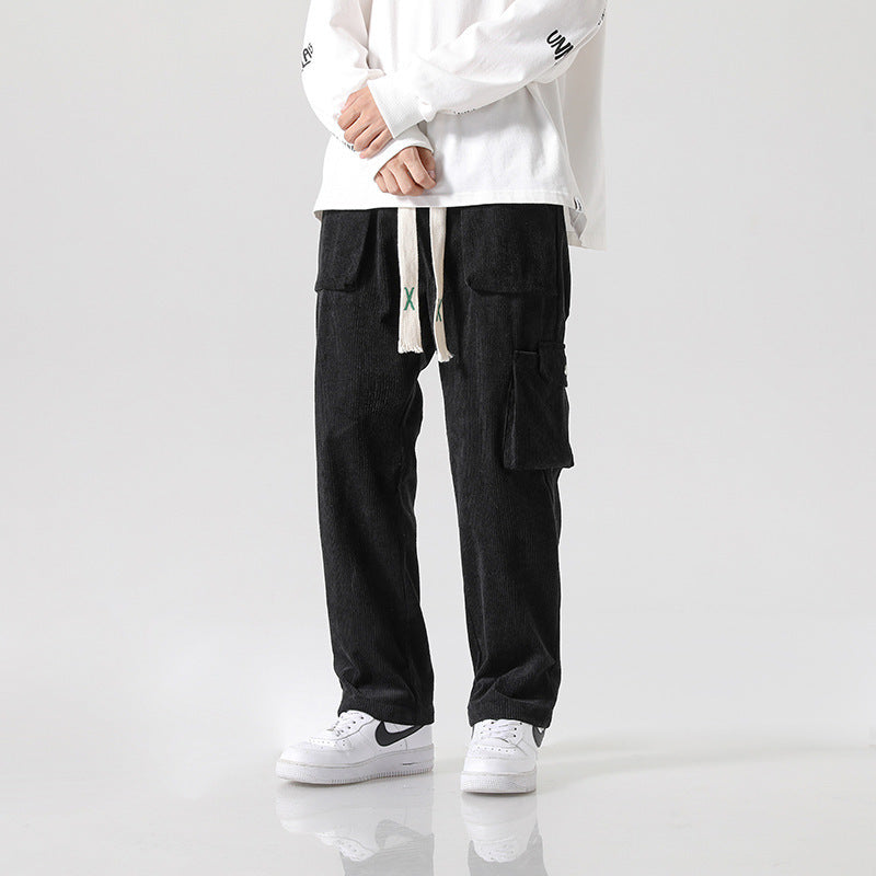 Pantalon cargo en velours côtelé pour homme - Erlend