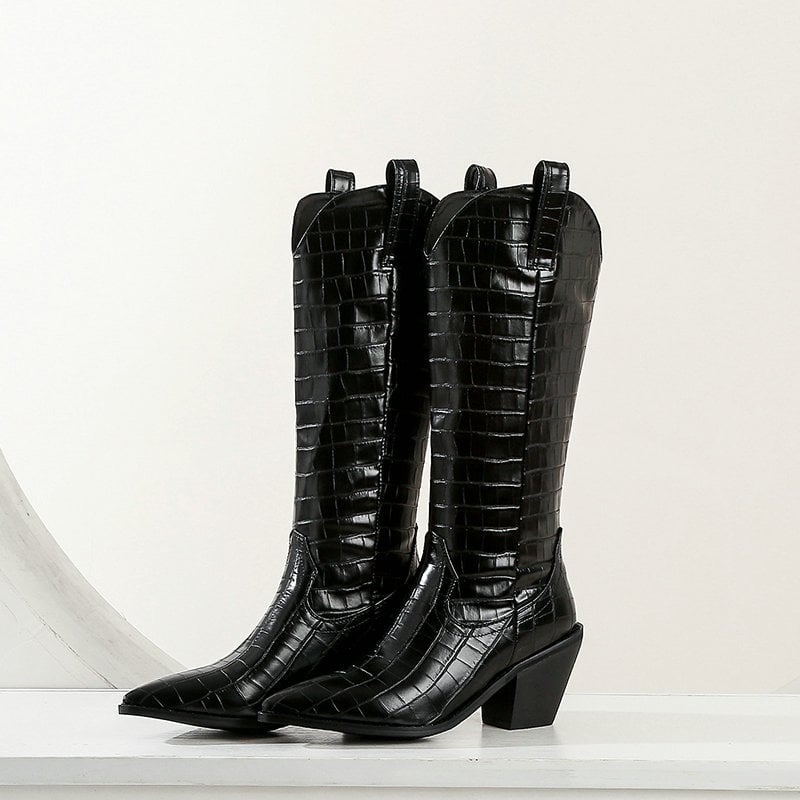 Bottes hautes à talons hauts pour femmes - Kyvraen