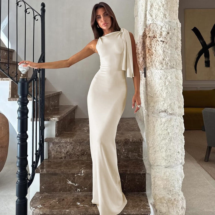 Robe de soirée élégante à une épaule pour femmes - Isolde