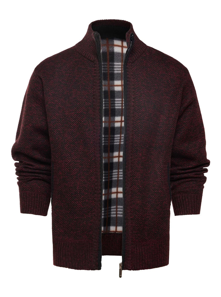 Veste en maille à fermeture éclair et col montant - Joshua