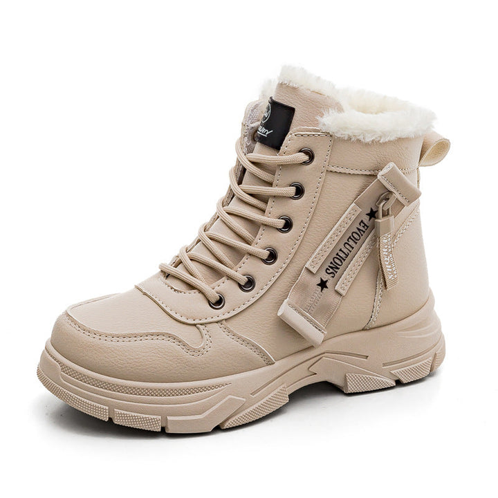 Bottes à lacets à effet thermique pour femme - Maïelle