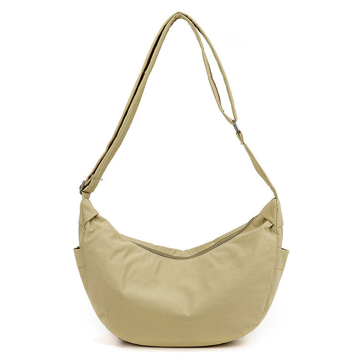 Sac à bandoulière pour femme en forme de demi-lune, grande capacité, bandoulière réglable - Manon