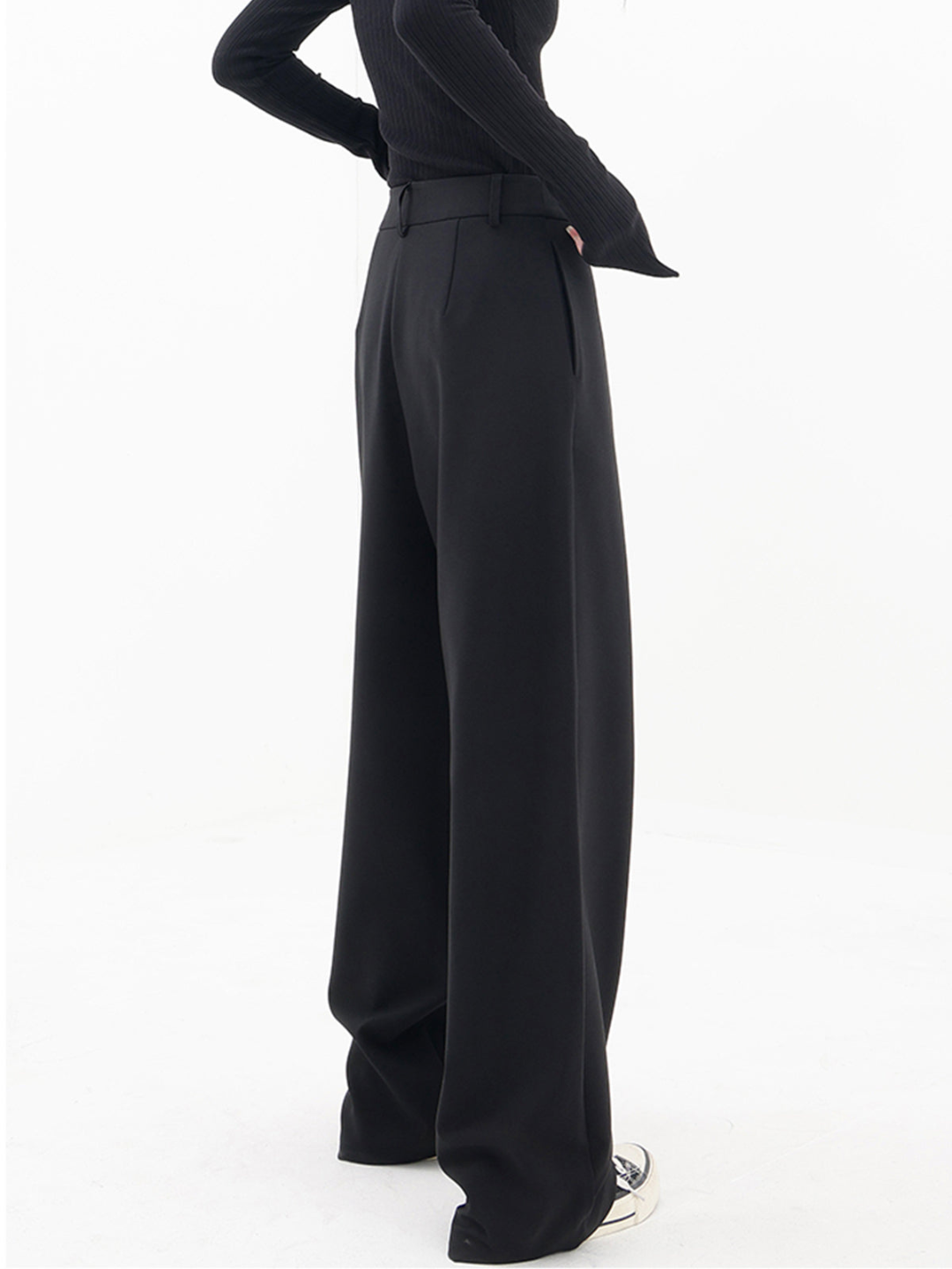 Pantalon large pour femme avec ceinture structurée - Arleth