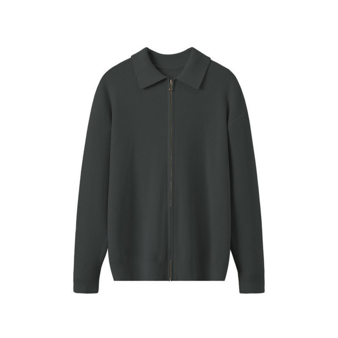 Gilet en maille avec col pour homme - Franco
