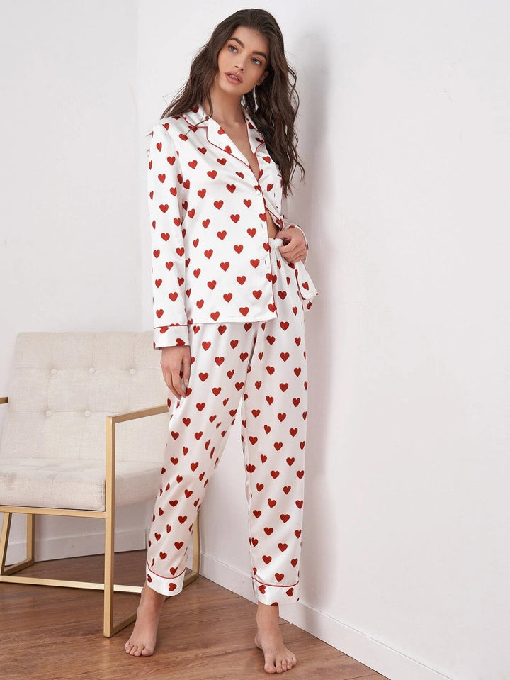 Pyjama avec imprimé cœur - Elsa