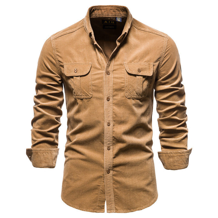 Chemise homme à manches longues et poches avant - Kelven