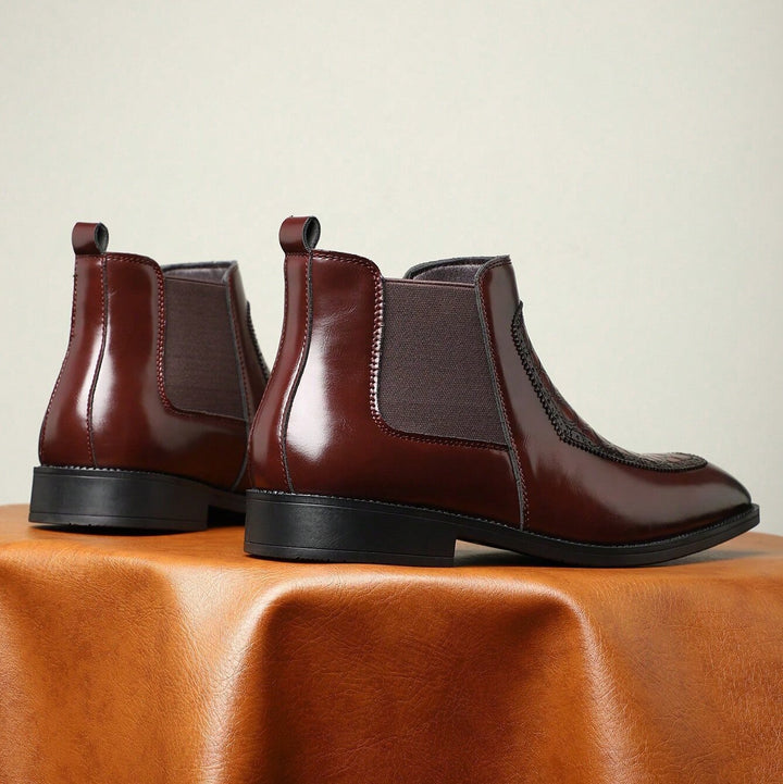 Bottines habillées pour hommes avec élastique latéral - Zirek