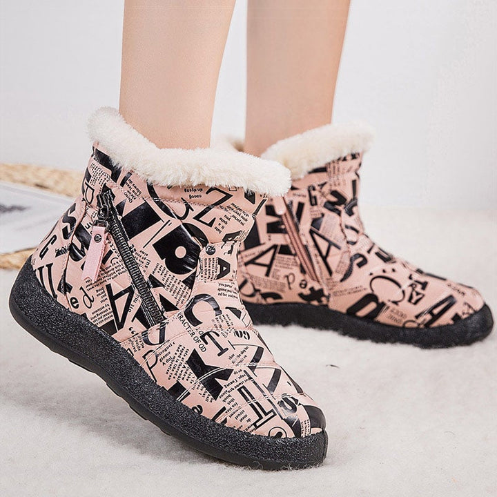 Bottes d'hiver pour femmes avec imprimé - Lirenne