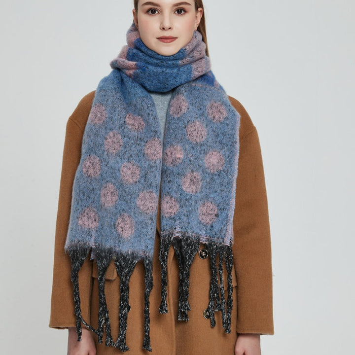 Echarpe pour femme en tissu doux à effet marbré - Ysenne