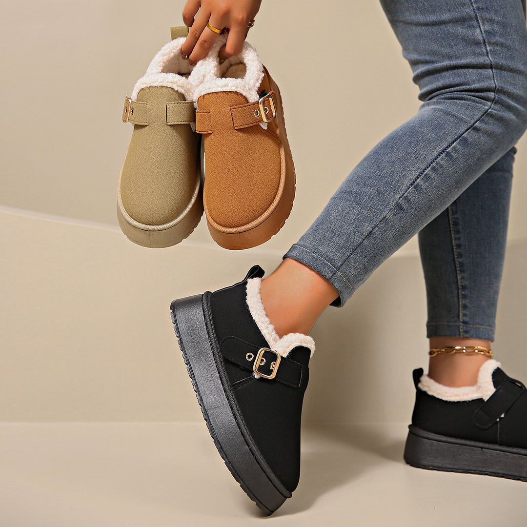 Bottines en daim à boucle pour femmes - Nidia