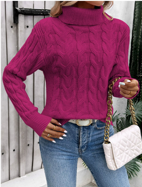 Pull en maille à col roulé pour femmes - Freja
