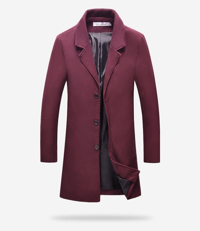 Manteau classique effet laine pour homme - Adrivan