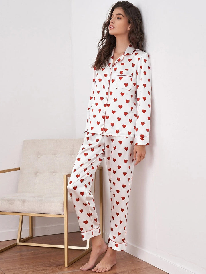 Pyjama avec imprimé cœur - Elsa