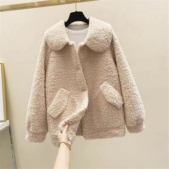 Manteau d'hiver décontracté à effet polaire pour femme - Mimiko