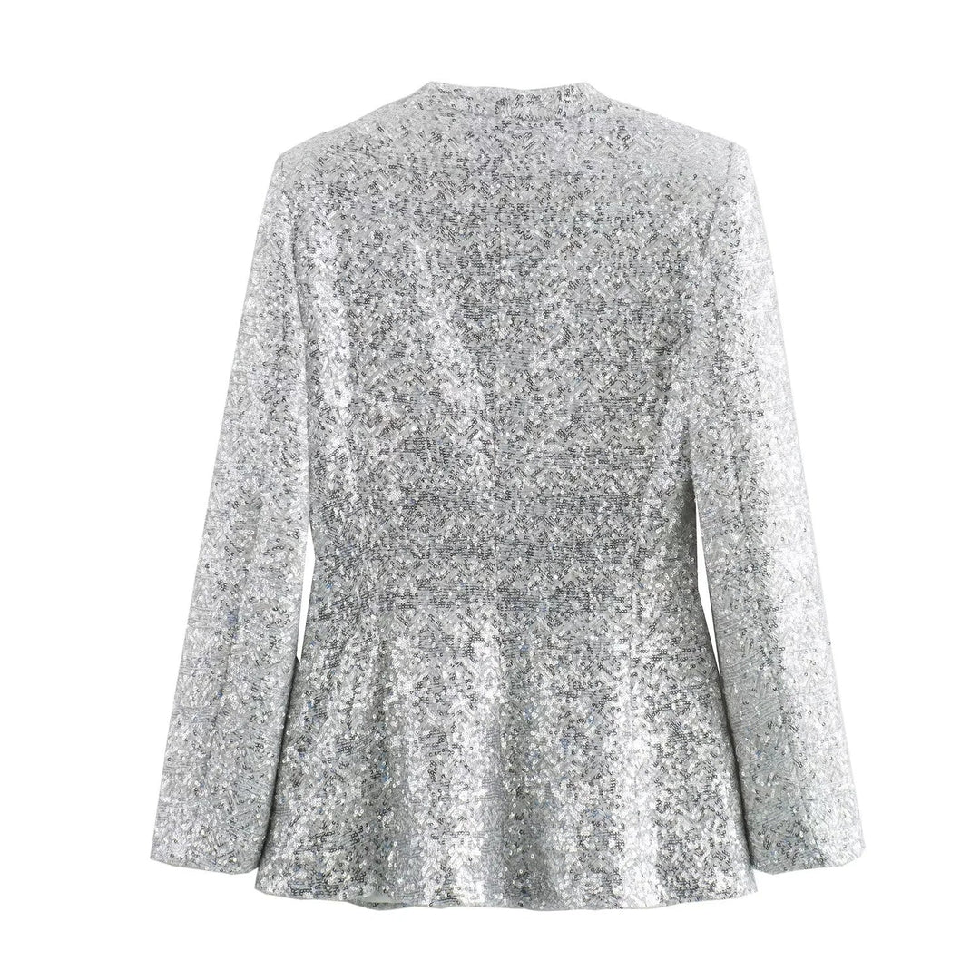 Blazer à paillettes pour femmes - Arvein