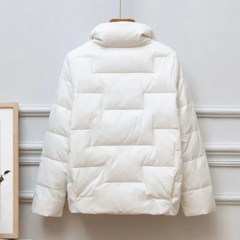 Veste courte matelassée à col montant pour femme - Valery