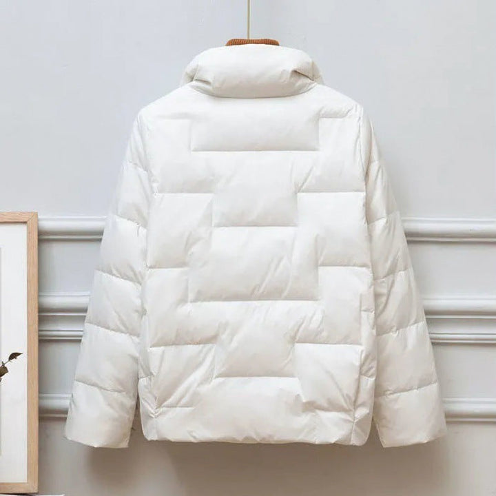 Veste courte matelassée à col montant pour femme - Valery