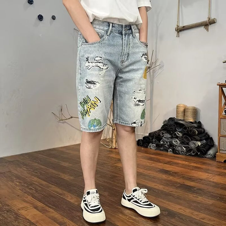 Short en denim urbain pour hommes - Artisan