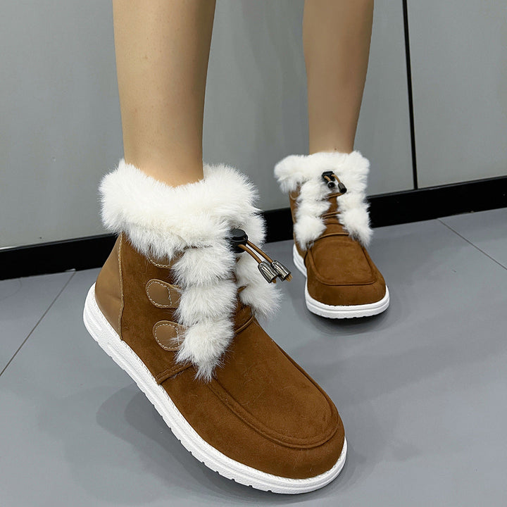 Bottines d'hiver pour femmes avec finition en peluche - Yseline