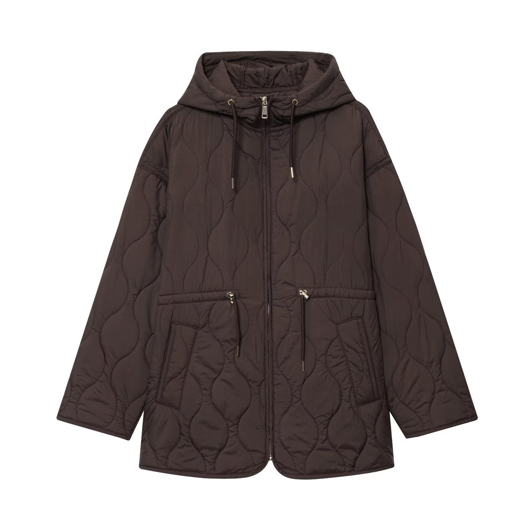 Manteau matelassé pour femmes avec fermeture fonctionnelle sur le devant - Bonny