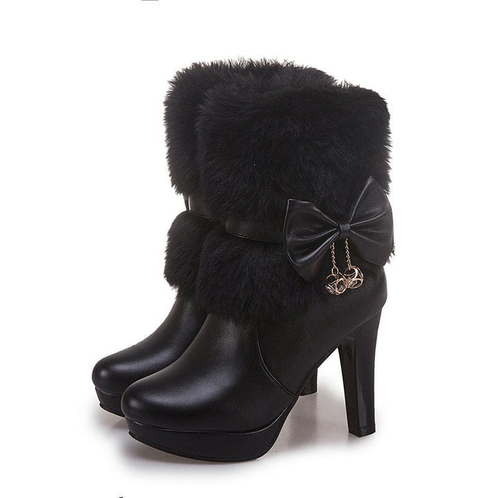 Bottes courtes à talons structurés pour femmes - Yevrina