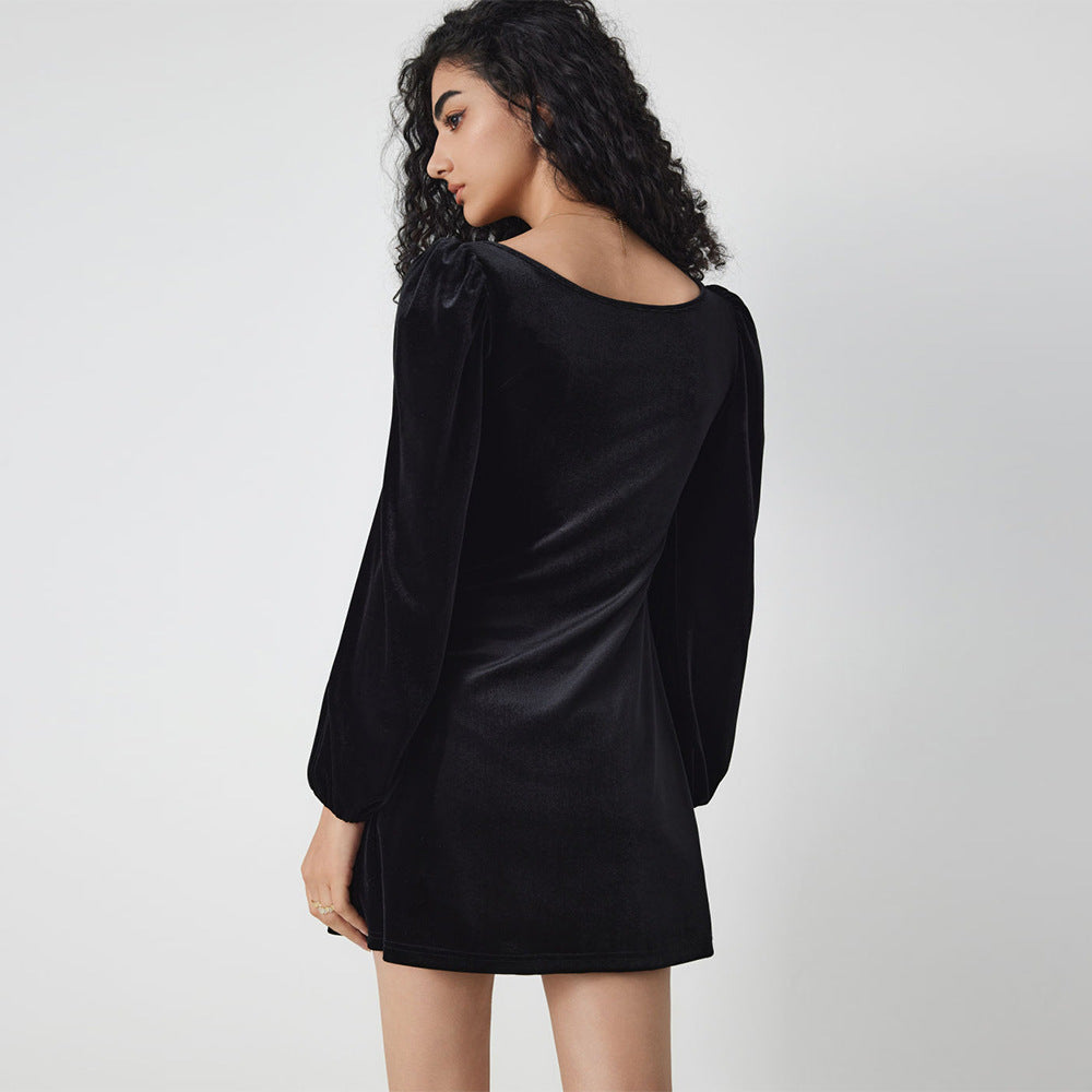 Robe en velours pour femme - Yalena