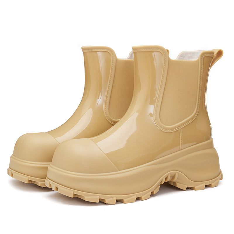 Bottes de pluie pour femmes à semelles épaisses et imperméables - Karilyn