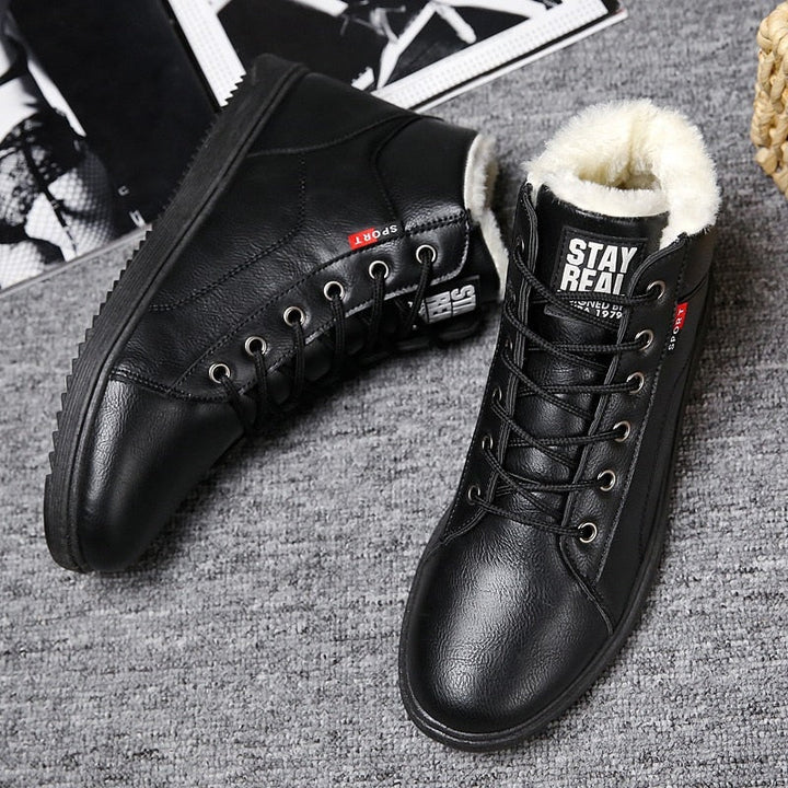 Bottes intérieures chaudes en laine polaire pour hommes - Renlor