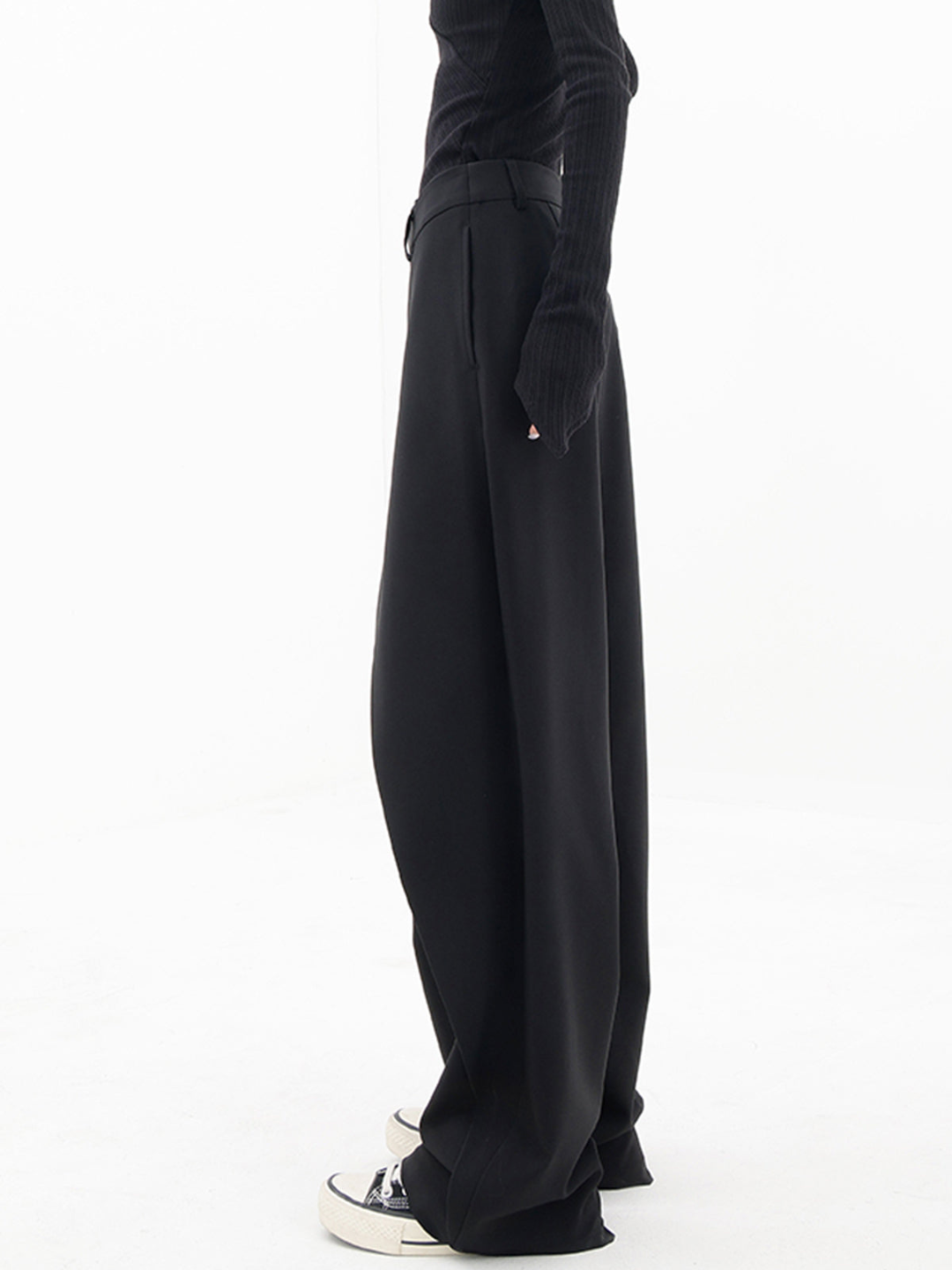 Pantalon large pour femme avec ceinture structurée - Arleth