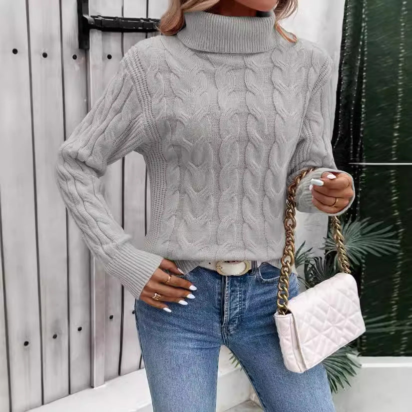 Pull en maille à col roulé pour femmes - Freja