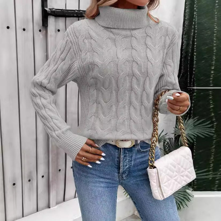 Pull en maille à col roulé pour femmes - Freja