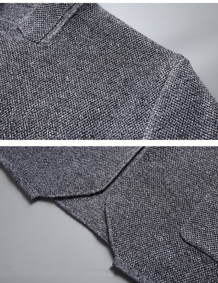 Cardigan en maille pour homme avec col mao - Karl