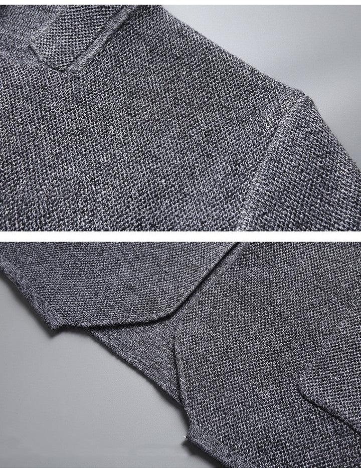 Cardigan en maille pour homme avec col mao - Karl