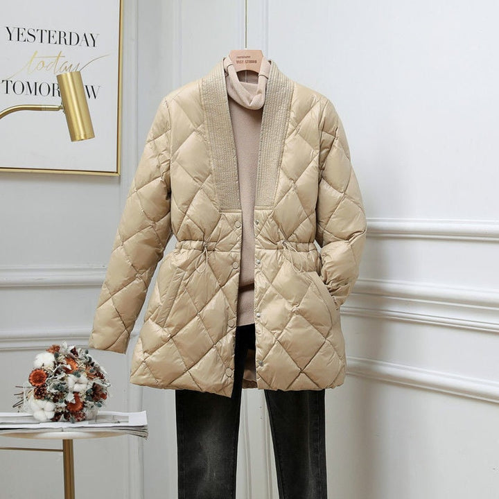 Veste matelassée pour femmes avec ajustement à la taille - Elvira