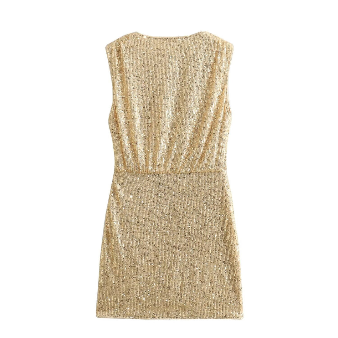 Robe femme avec effet appliqué lumineux - Sarynne