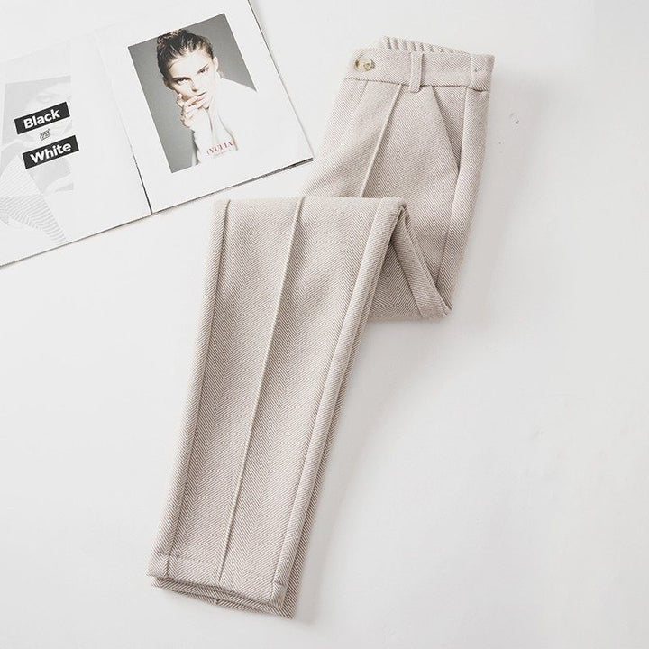 Pantalon effet laine chaude pour femme - Annelise